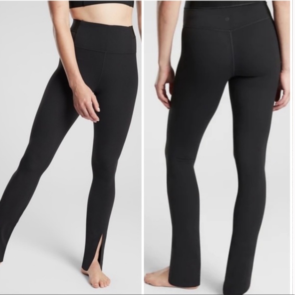 Athleta Aura Split Pant -Black. Size M